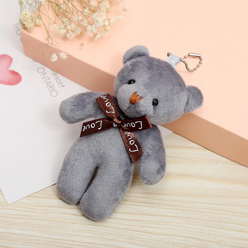 40 шт./упак. Смешанные 8 цветов 12 см букет декоративный пушистый брелок с