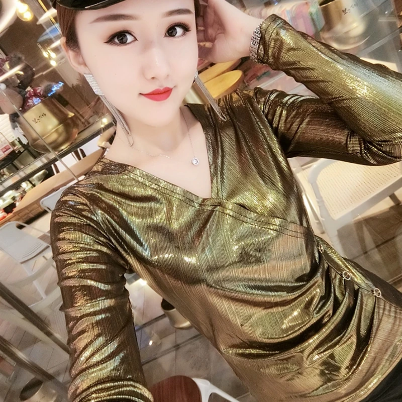 Модная одежда в европейском стиле Пикантные глянцевые туфли мыть футболка