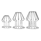 Ажурные анальные секс-игрушки из нержавеющей стали, может страпон, Женский мастурбатор, Анальный расширитель для геев, Анальная пробка, массажер с затычками, 3 размера