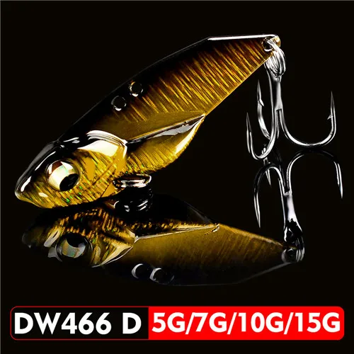 1 шт., металлическая Приманка VIB Blade, 5 г, 7 г, 10 г, 15 г, 3D глаза, карандаш, ложка, Спиннер, балансир, жесткая приманка для рыбалки, рыболовные снасти с крюком - Цвет: colorD