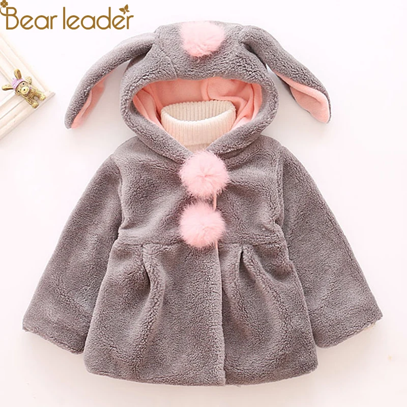 Bear Leader/куртка для маленьких девочек 2021 г. весенне-зимняя куртка из искусственного