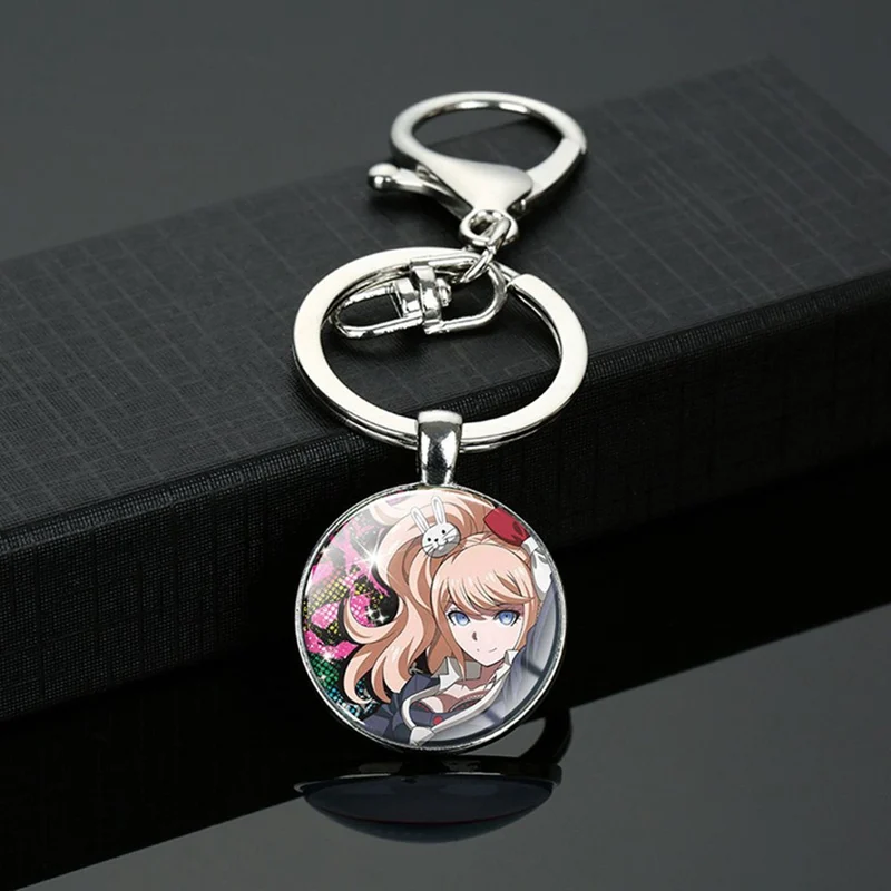 Danganronpa милый Komaeda Nagito акриловые цепочки для ключей брелок аниме фигурка пряжка