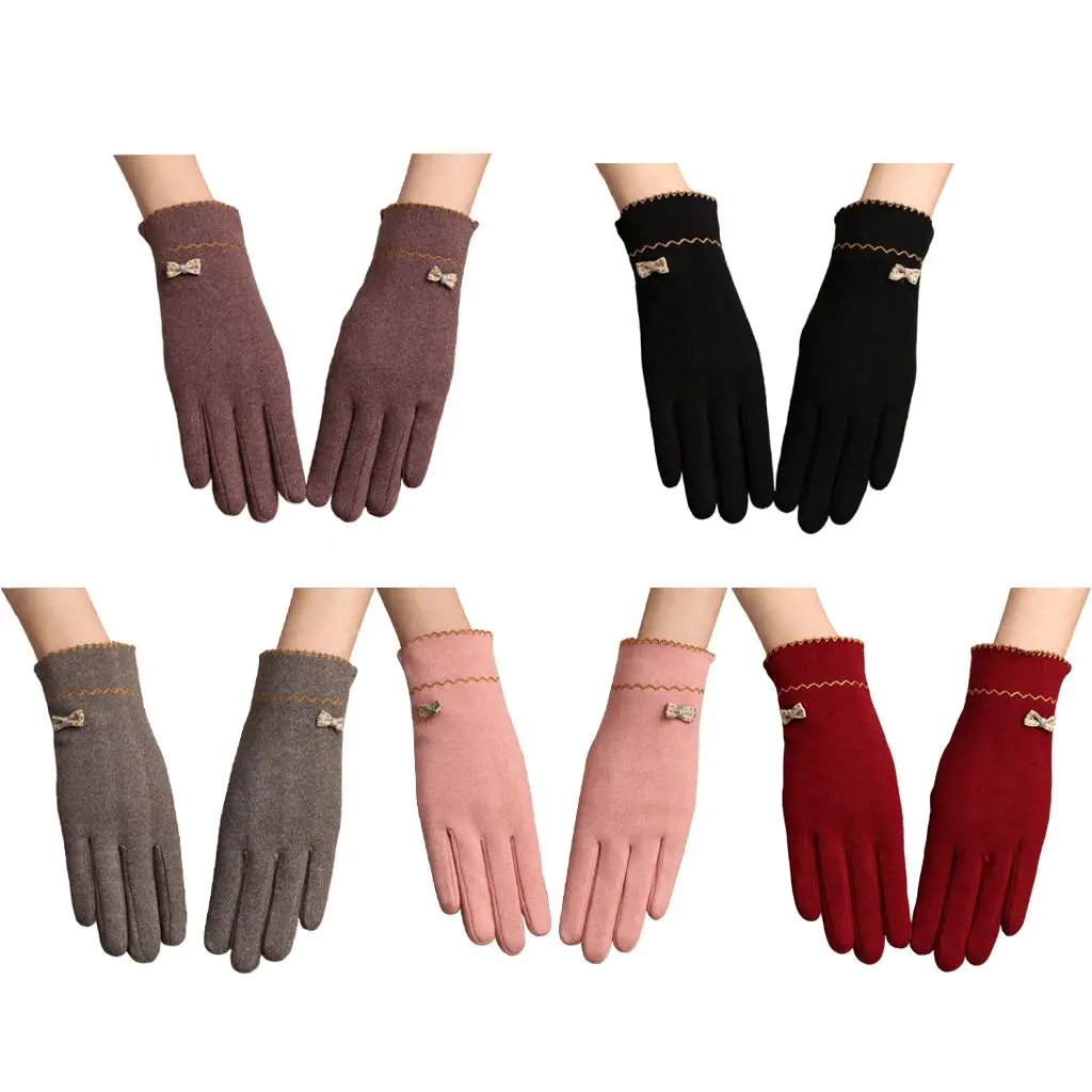 

1 Pair Women Winter Gloves Warm Touchscreen Gloves Windproof Gloves for Women Girls Winter Outdoor