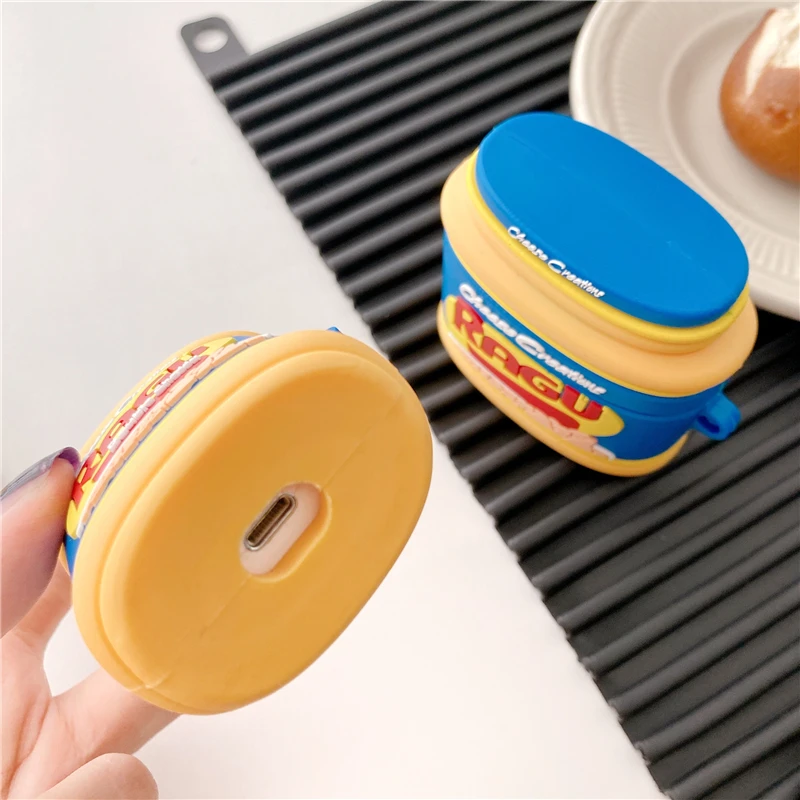 

Delicious 3D fresh cheese sauce silicone Earphone Case For Airpods pro 3 soft Wireless Bluetooth For Airpods 2 protection cover