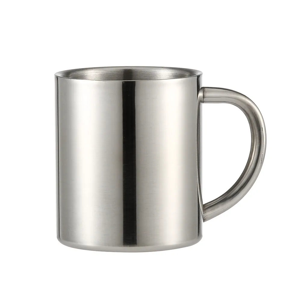 

Anti Shattering Stainless Steel Water Mug Height Handgrip Cup Personal Juice Milk Tea Drinking Mug 8.2CM 220ML