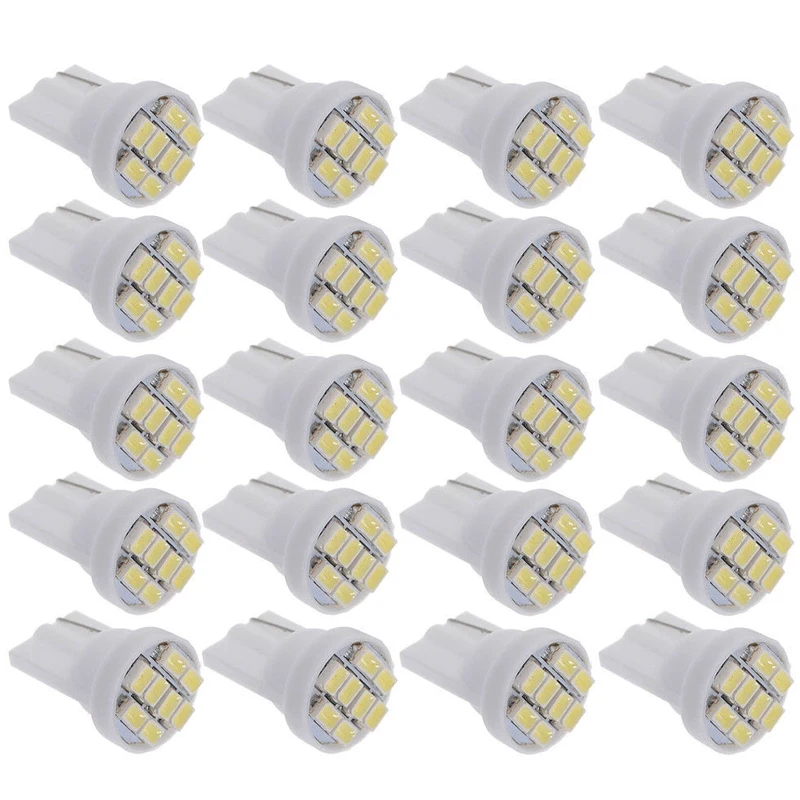10x светодиодный 10 W5W 1206 8 SMD светильник лампа s Автомобильная сигнальная внутренняя