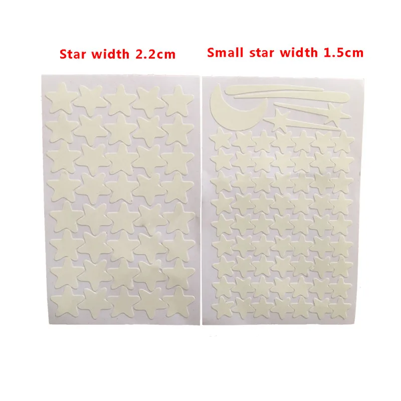 1 шт. светится в темноте наклейка светящаяся Звезда Луна Сделай Сам