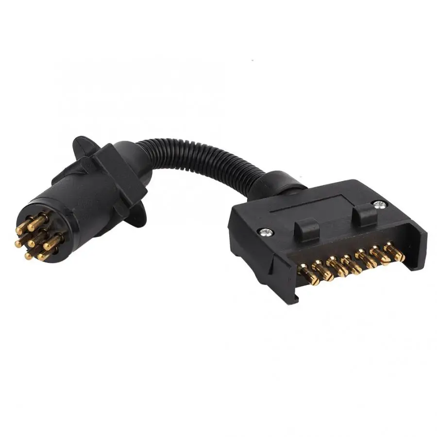 7Pin плоский на круглый кабель Буксировочный жгут муфта прицеп автомобильный