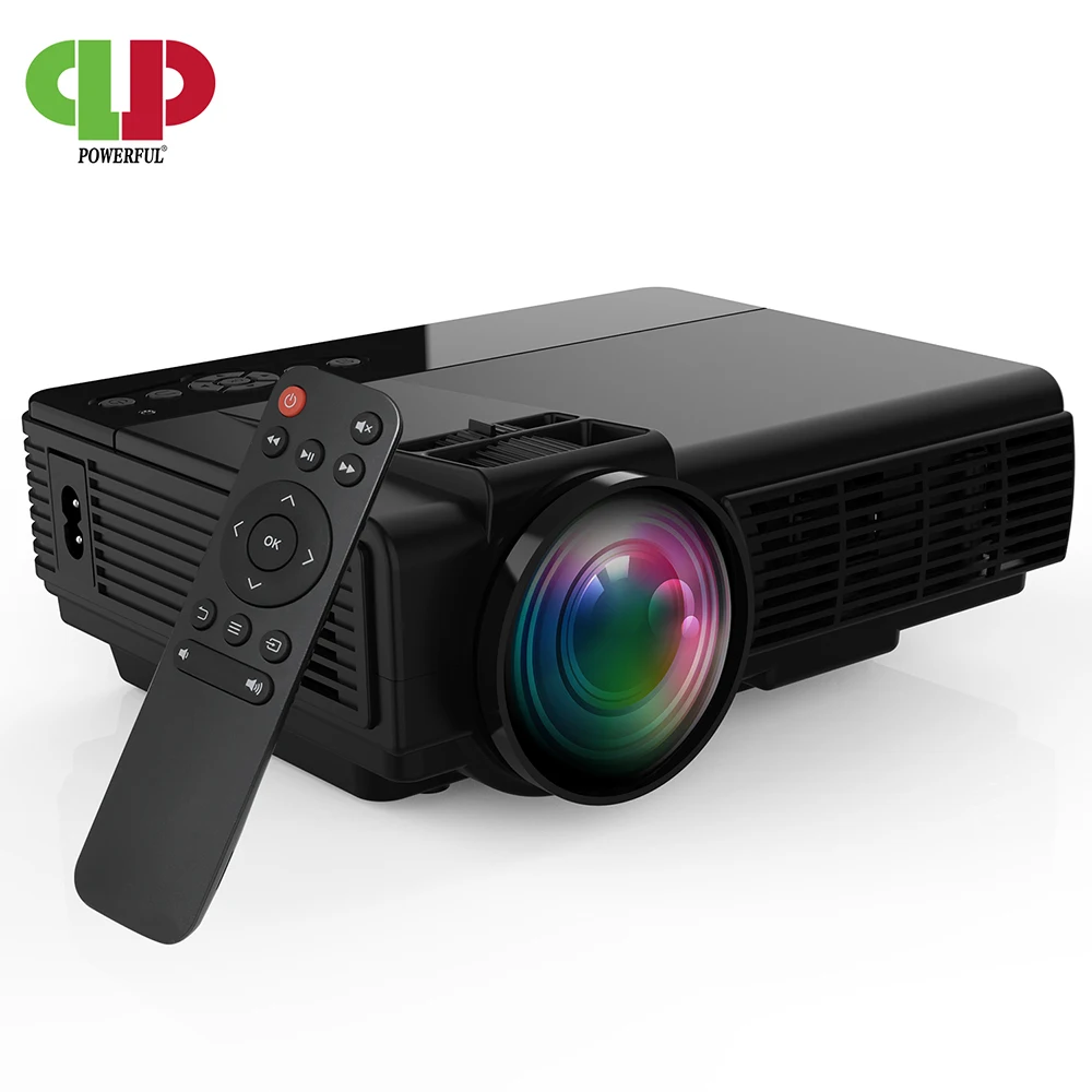 Мощный светодиодный мини проектор 2600 люмен поддержка 1080P беспроводной дисплей с
