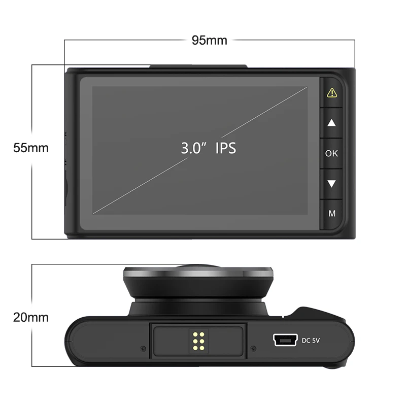 4K WiFi gps WDR управление мобильным телефоном Автомобильный видеорегистратор камера 170 градусов широкоугольный магнитный держатель многоязычный 6G объектив с app-соединением