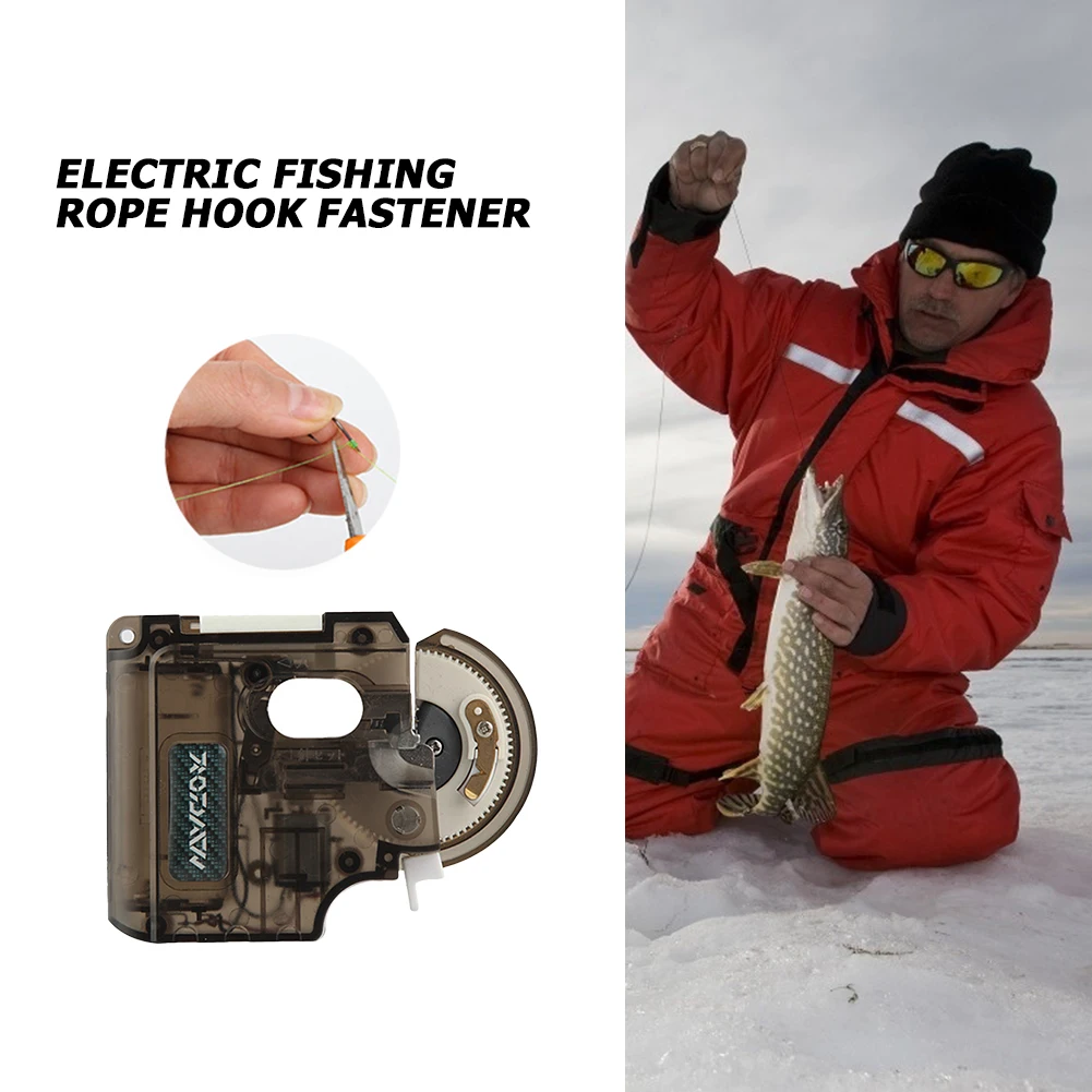 

Electric Fishing Hook Tier Machine Automatic Portable Fishhook Tie Device Fishing Hooks Fishing Line Tying Device Accessories