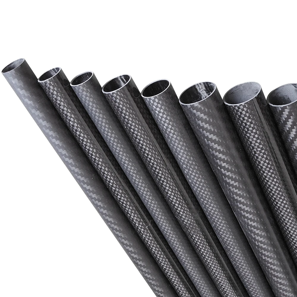 2Pcs Length 1000mm High Quality 3K Full Carbon Fiber Pipe Tube For RC | Parts &amp Accs