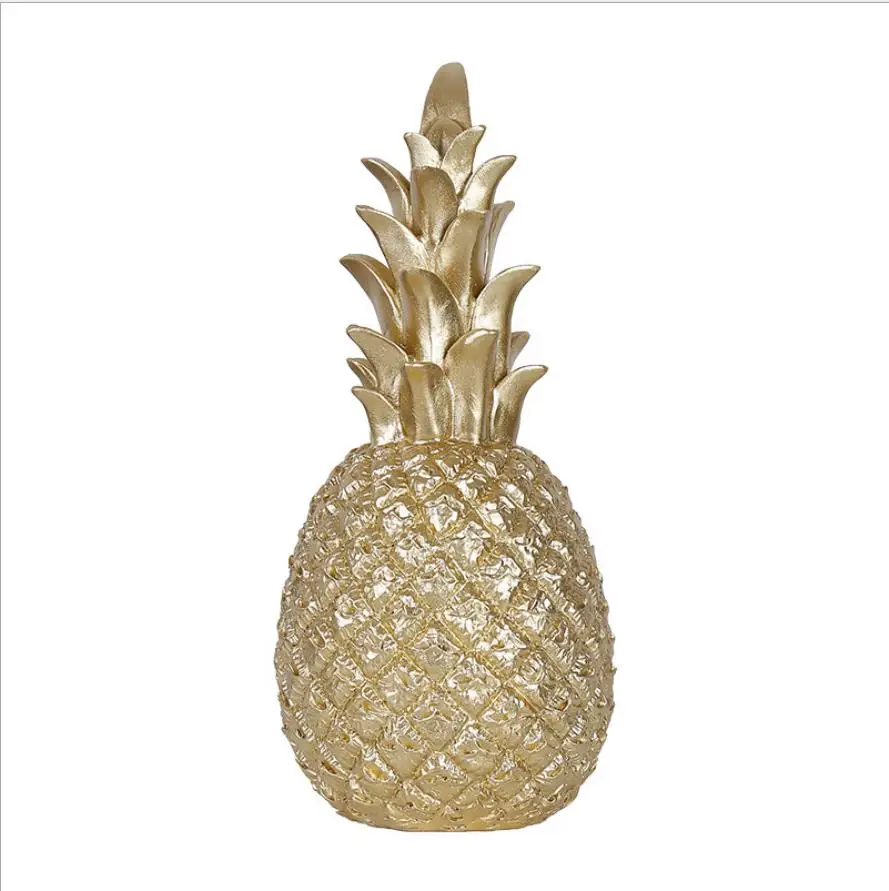 

Nordic Pineapple Ornament Craft Desktop Creative Metal Finishes Window Fruit Shape Resin Christmas Home Decoration Accessories