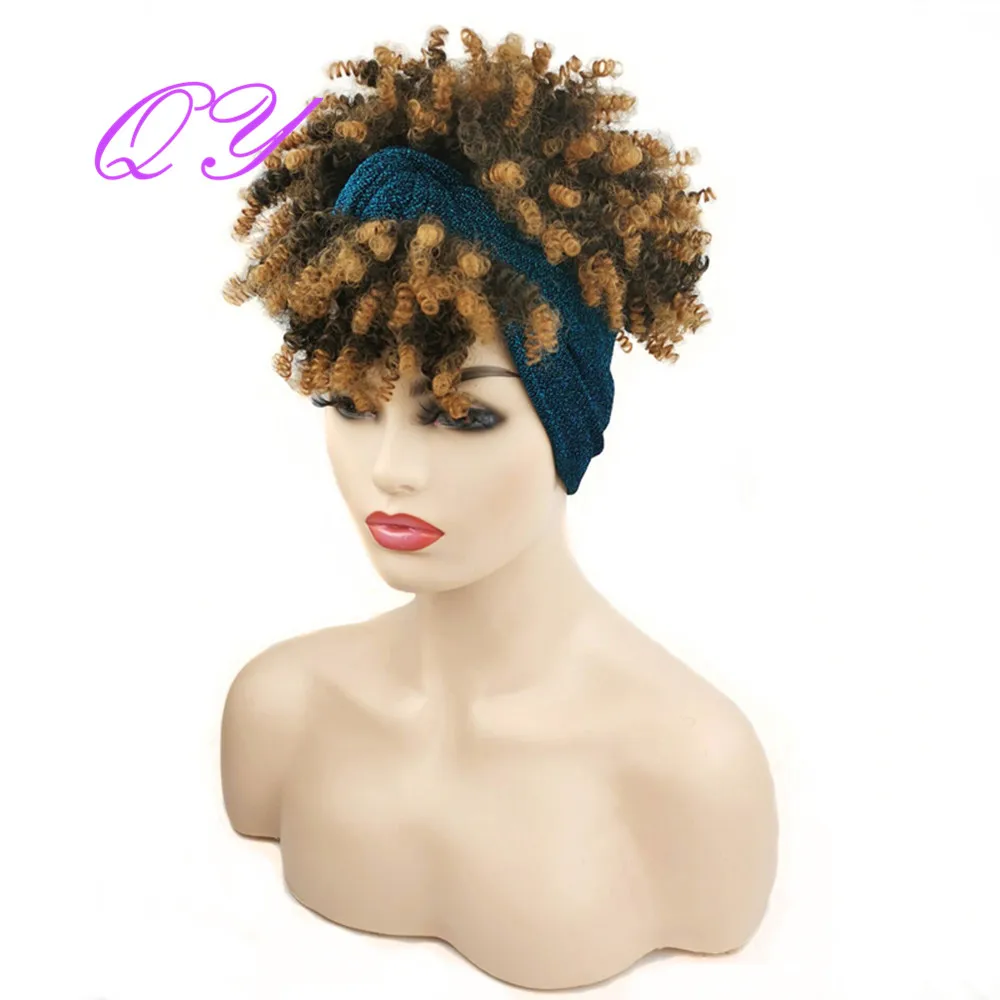 С термическим закреплением изображения волосы синтетический парик с головной