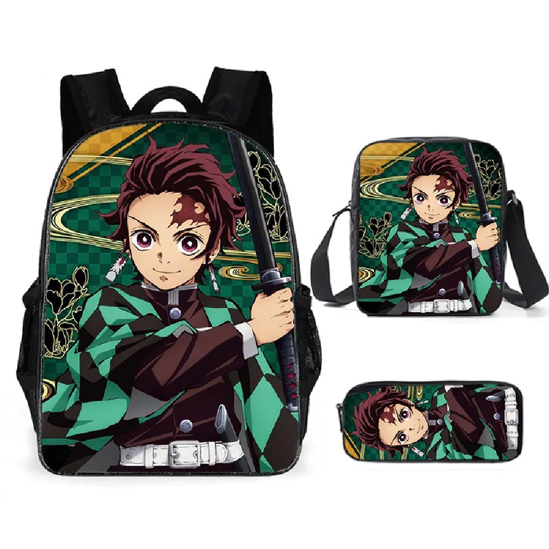 Рюкзак для путешествий из аниме косплей Брезентовая сумка Kamado Tanjirou Tomioka Giyuu No Yaiba
