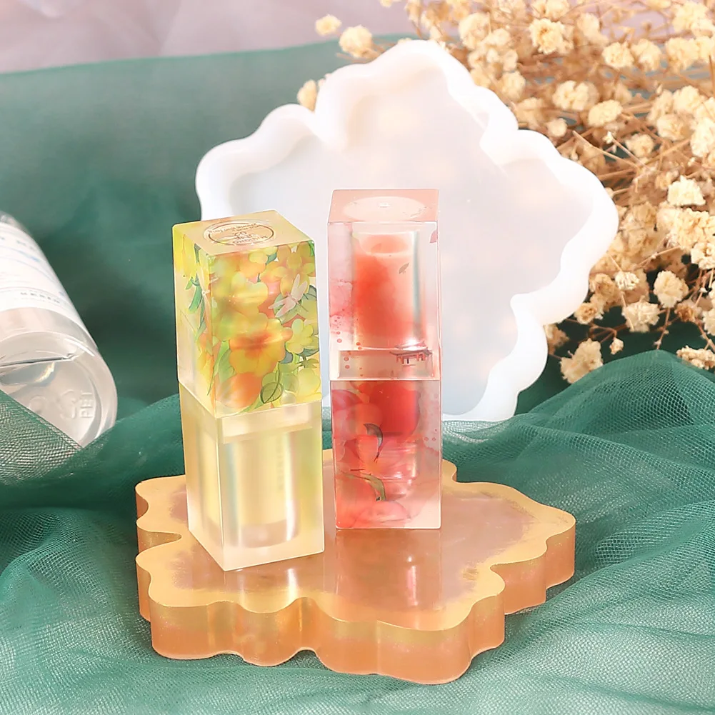 

Resin Mold DIY Flowers Shape Coaster Base Silicone Mold Resin Molds Epoxy UV Resin Mold For DIY Crafts Table Decoration Supplies