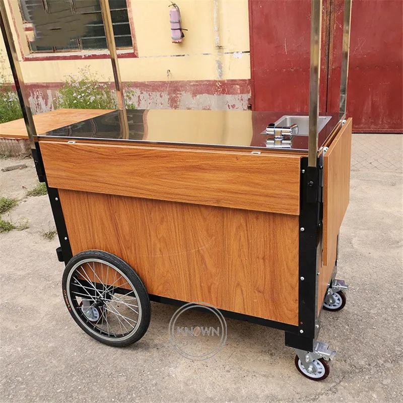 Горячая Распродажа ручная кофейная торговая тележка на заказ мобильная
