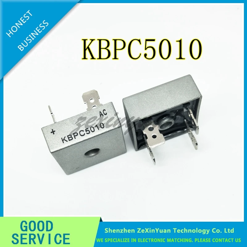 5 шт./лот KBPC5010 диодный мостовой выпрямитель диод 50А 1000 В кбпц 5010 силовой выпрямительный диод electronica componentes
