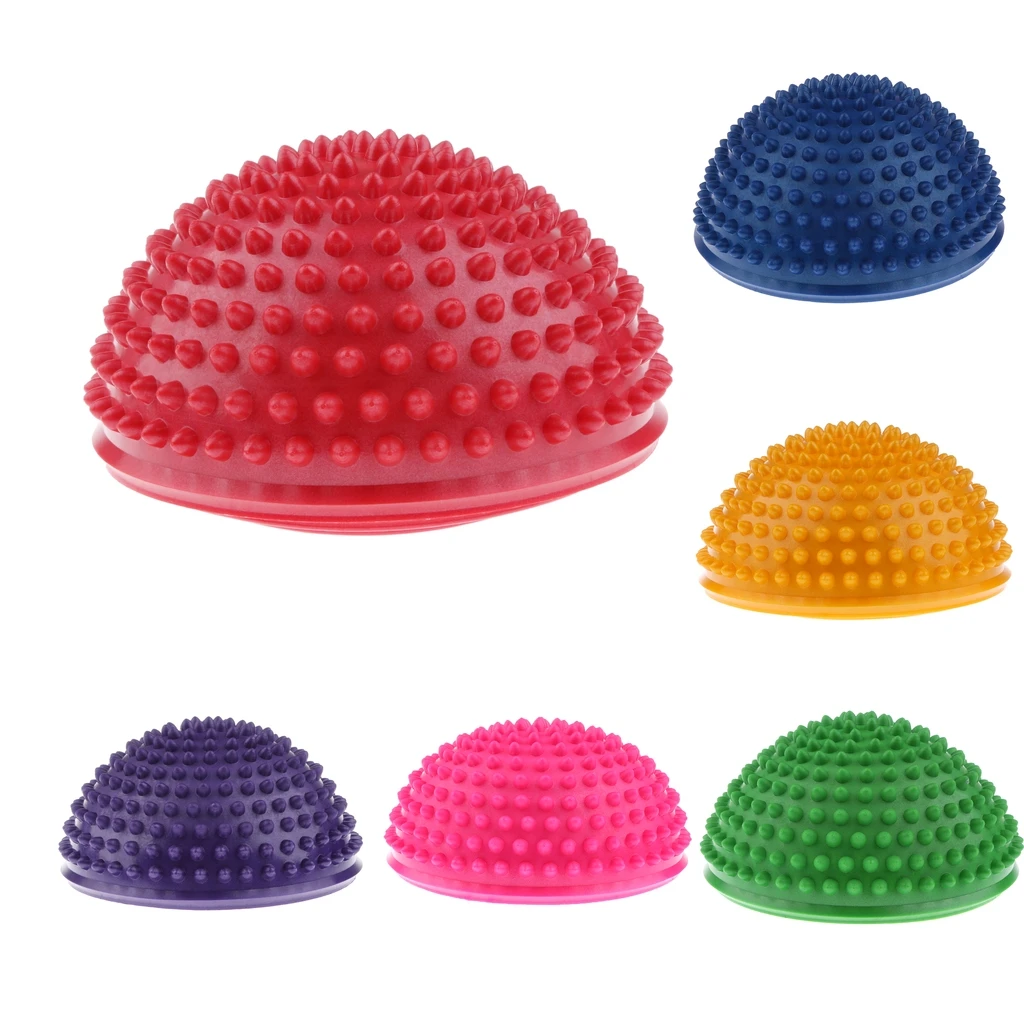 

Hedgehog Style Balance Pods, Yoga Half Ball Dome Balance Trainer, Anti-Slip Hedgehog Exercise Balance Ball for Home and Gym Use