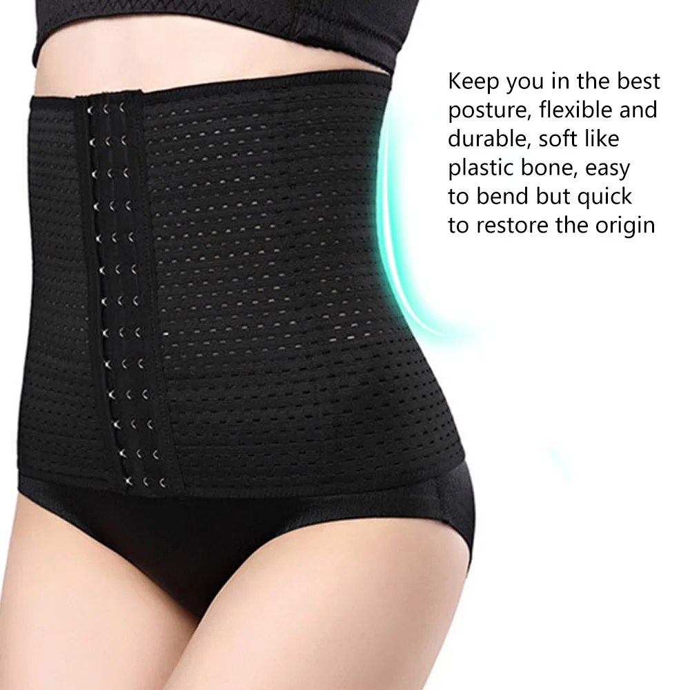 

Women Waist Trainer Body Shaper Belt Corsets Postpartum Band Bustiers Neoprene Fitness Button Girdle Corset Tummy Control Strap