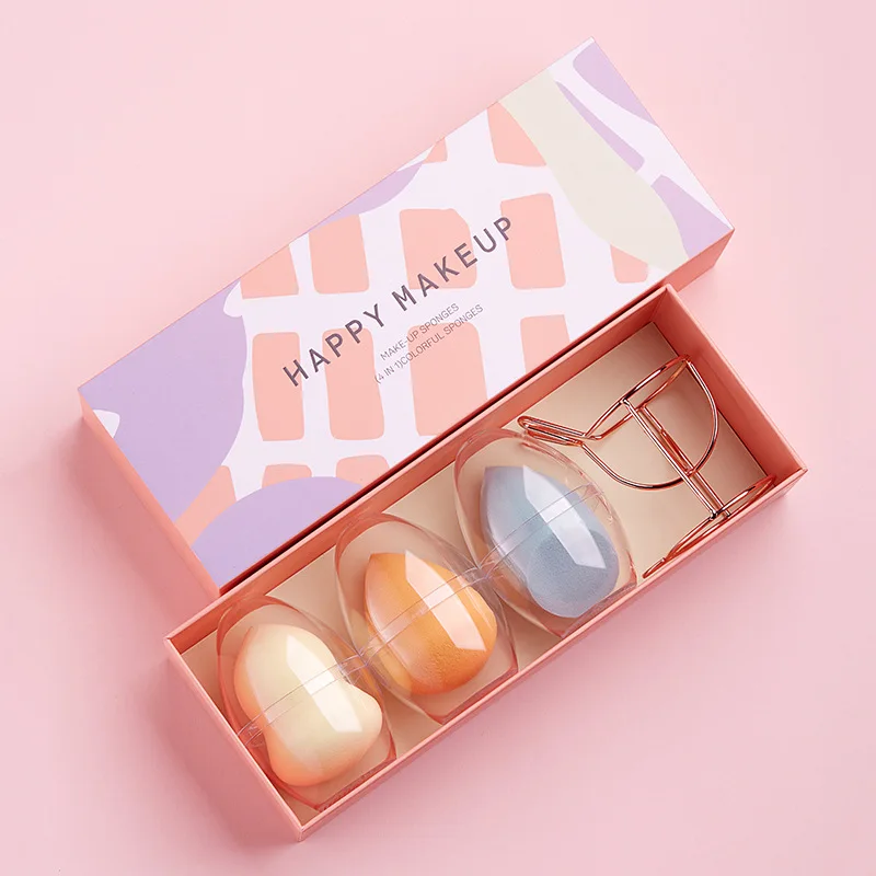 Косметическая губка для макияжа основы под макияж пудра в форме капли мягкая