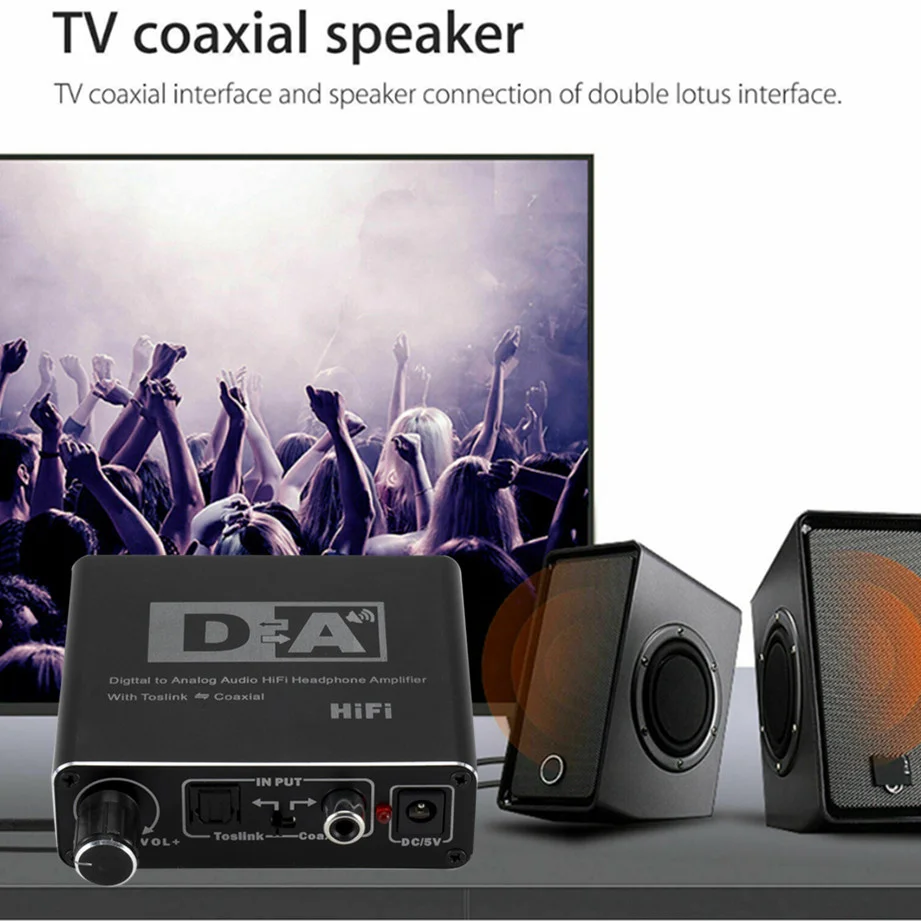 Hi-Fi DAC Amp цифро-аналоговый аудио преобразователь декодер 3 5 мм вспомогательный