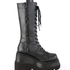 Женские высокие сапоги PROWOW, в готическом стиле, на толстой подошве, в байкерском стиле, размера плюс-43 размера