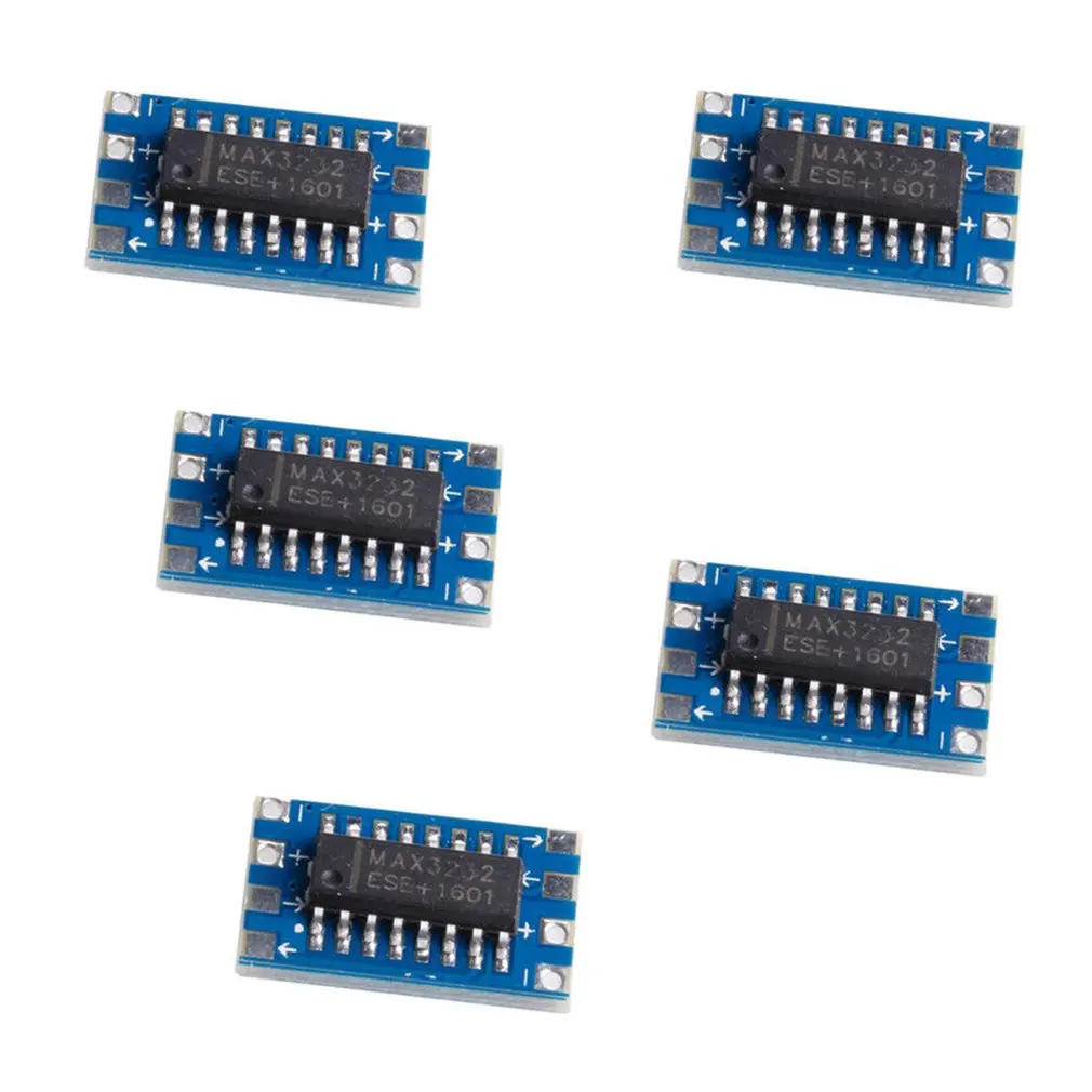 5Pcs RS232 To TTL MAX3232 Converter Adaptor Module Serial Port Mini Board New High Performance Portable Size |