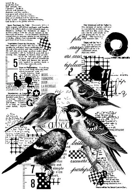 Прозрачный силиконовый штамп с птицами/печать для скрапбукинга/фотоальбома