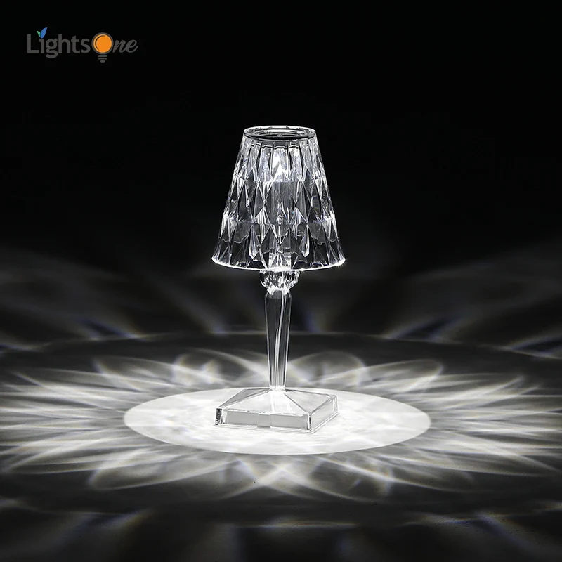 Прозрачный бриллиантовый ночной Светильник романтическая атмосфера