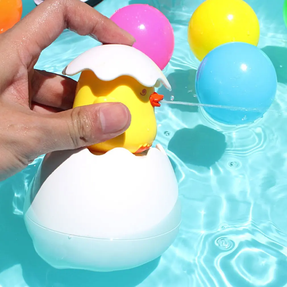 Baby Cloud Duck Egg Penguin Egg Water Spray Rain Swimming Plaything Bathing Toys Cloud  Funny Toys Beach Child Toys Kids toy