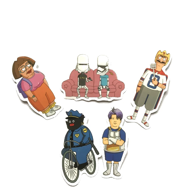 13 шт./партия американские Мультяшные наклейки для аксессуаров мотоцикл