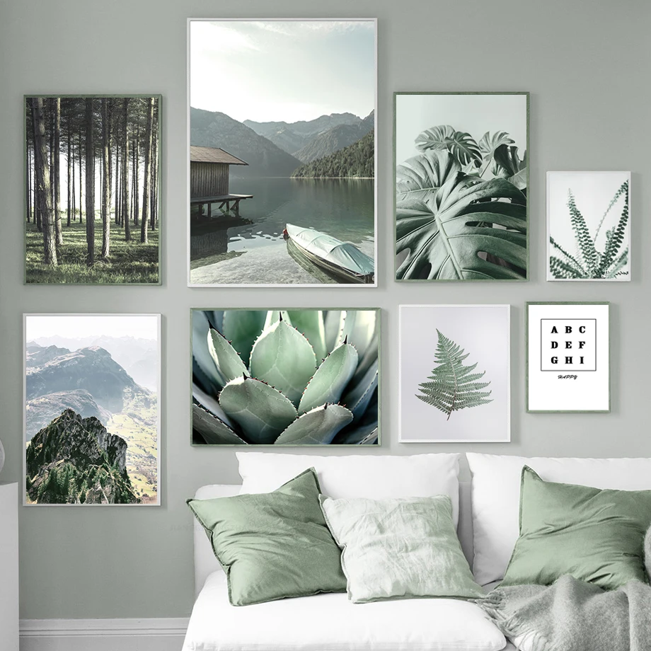 Скандинавские современные декорации плакат настенный художественный Декор