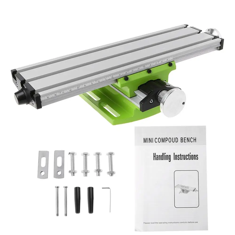 Mini Milling Machine Work Table Vise Portable Compound Bench X-Y 2 Axis Adjustive Cross Slide for Drill Press | Инструменты