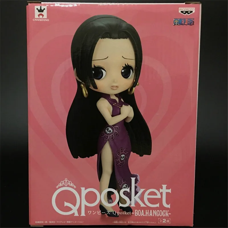 

6" One Piece Boa Hancock Seven Warlords Of The Sea Q Version Golden Cat Sticker Original Ver PVC Action Figure Toy BOX 15CM Q355
