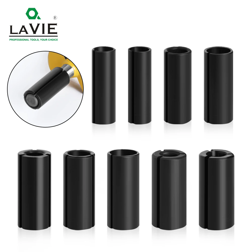 LA VIE 13pcs High Precision Adapter Collet CNC Router Bit Tool Adapters Milling Cutter Holder 6mm 6.35mm 8mm 10mm 12mm 12.7mm