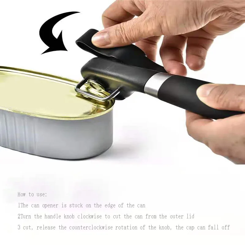 Безопасный ручной нож для консервных банок 1 шт. пластиковый профессиональный