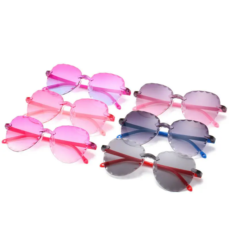 

Fashion Children kids Boys Girls Heart-shaped Oval Ultra-light Sunglasses Shades Holiday UV400 Protection Accessories