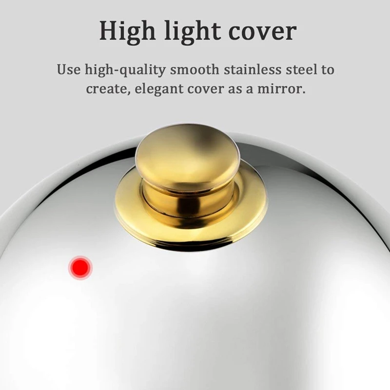 Крышка из нержавеющей стали для таяния сыра и отпаривания полированная стейка