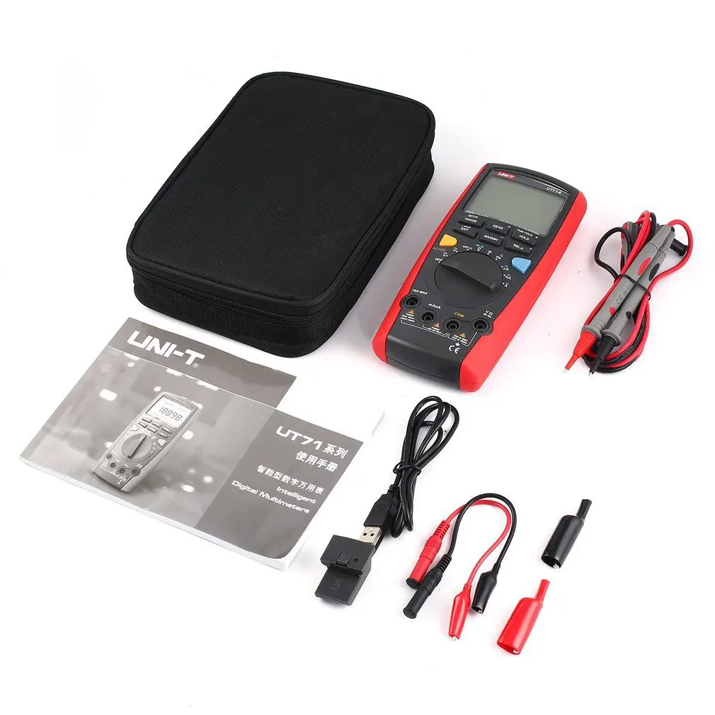 

Intelligent Digital Multimeter UNIT DC/AC Volt Current Meter Handheld Ammeter Diode Capacitance Tester 20000 MultitesterUT71A