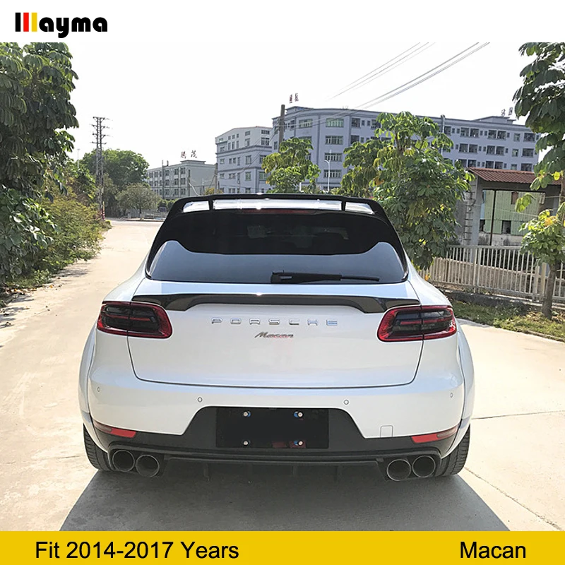 Спойлер среднего размера из углеродного волокна для Porsche Macan turbo GTS 2 0 t 3 6 2014 2017 года
