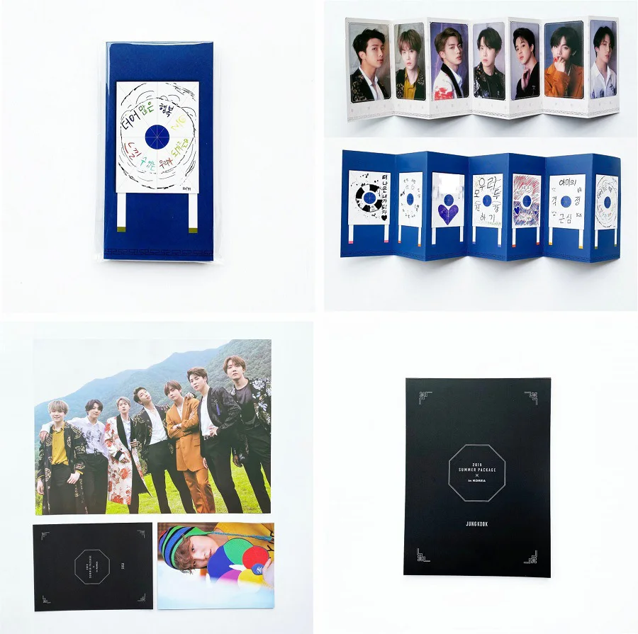 KPOP Bangtan летняя посылка для мальчиков, фото-книга, рисунок, фото-книга, плакат JUNG KOOK JIMIN JIN, карта душа