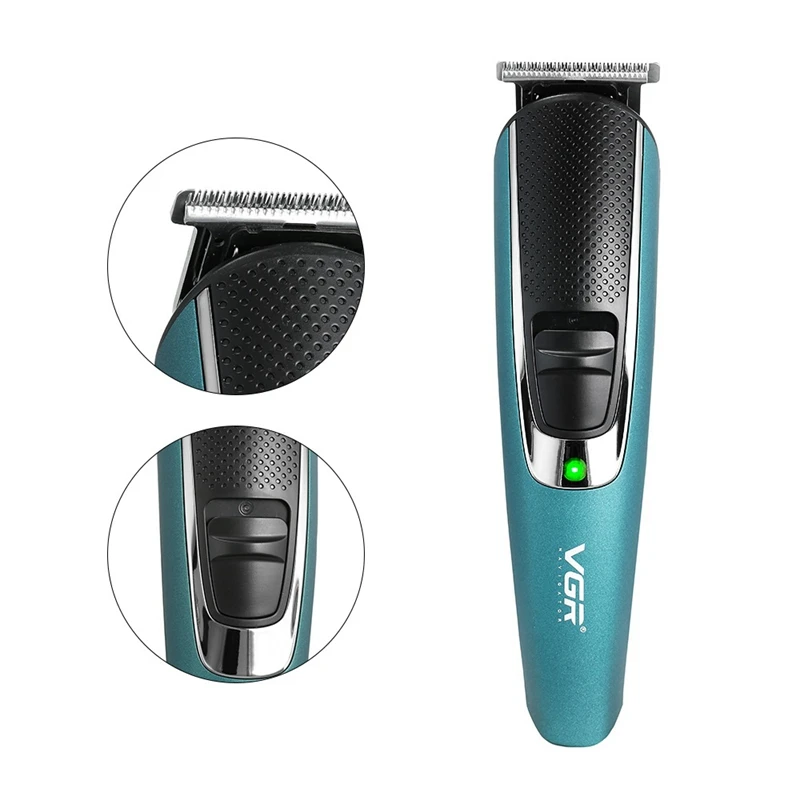 

HOT-VGR V-176 Oil Head Electric Hair Clipper Engraving Shaver Trimmer USB Charging Electric Hair Clipper