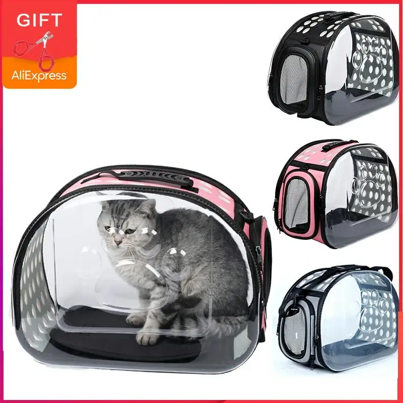 

Pet Dog Cat backpack Travel cat carrier Double Shoulder Bag Space Capsule Cat Backpack for Bag Small Pet Handbag Cat carrying