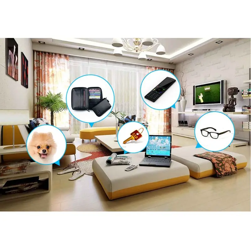 

4 in 1 Advanced Wireless Key Finder Remote Key Locator Phone Wallets Anti-Lost with Torch function 4 receivers and 1 dock