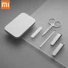 XIAOMI Mijia 5 шт. портативный маникюрный и педикюрный набор для ногтей из нержавеющей стали