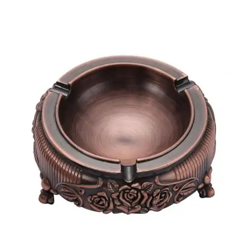 Red Copper Винтажная Мини-пепельница высокого качества, пепельница, пепельница, держатель для сигарет, дымный приклад, держатель для офиса, украшения для дома, аксессуары для курения - Цвет: Red Copper