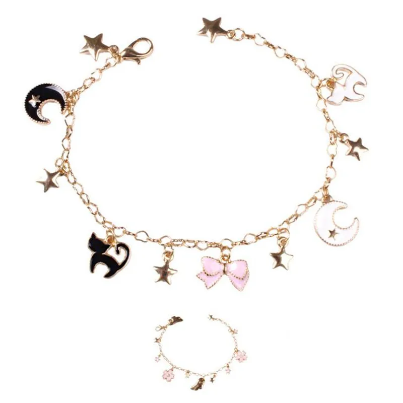 1 шт. ручной работы мультфильм цветочный Шарм браслет для девочки подростка DIY