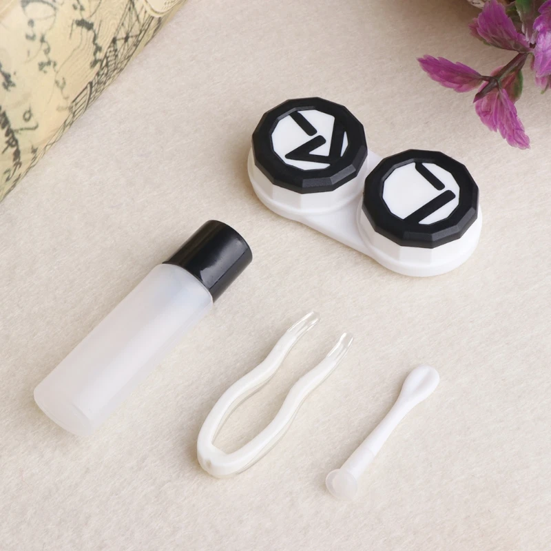 Красивый флакон для духов Форма кейс контактных линз контейнер Солнечный 2XPC |