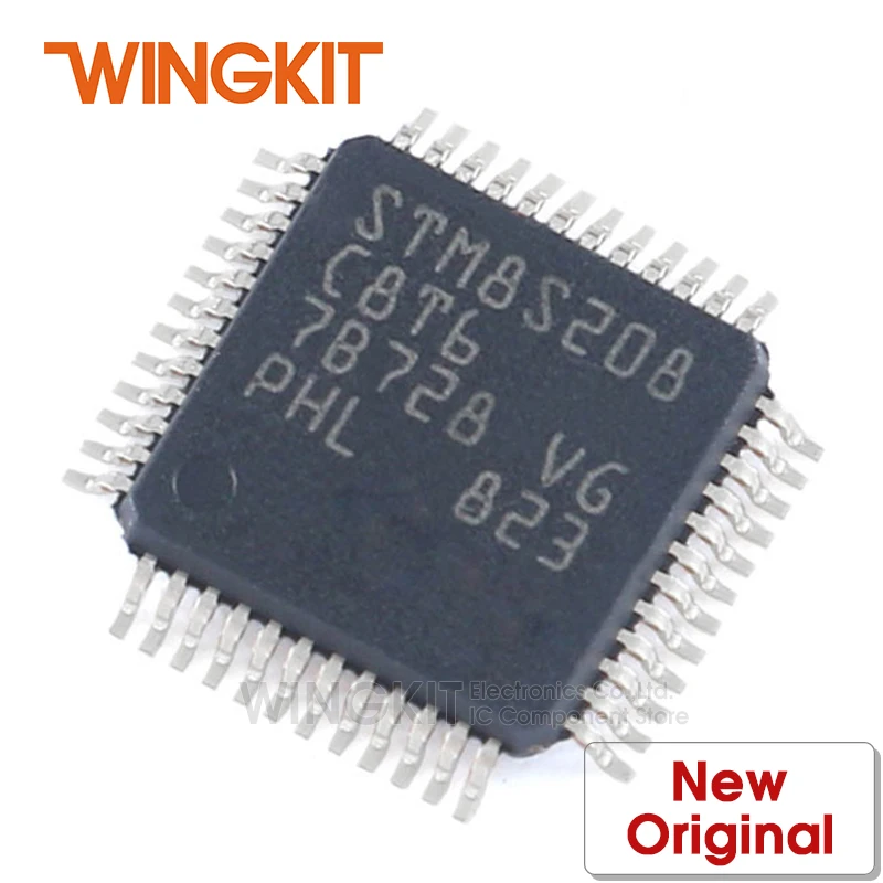 1 шт. STM8S208C8T6 LQFP48 STM8S208C8 STM8S208 STM8S20 LQFP 48 8 битный микроконтроллер MCU|Аксессуары для
